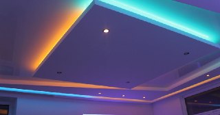 Натяжной потолок с подсветкой Череповец, цена от 2085 руб.